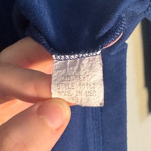 Men's M Vintage 80/90s Old Tag Navy Blue Patagonia Capilene 1/4 Zip Base Layer - Picture 4 of 4